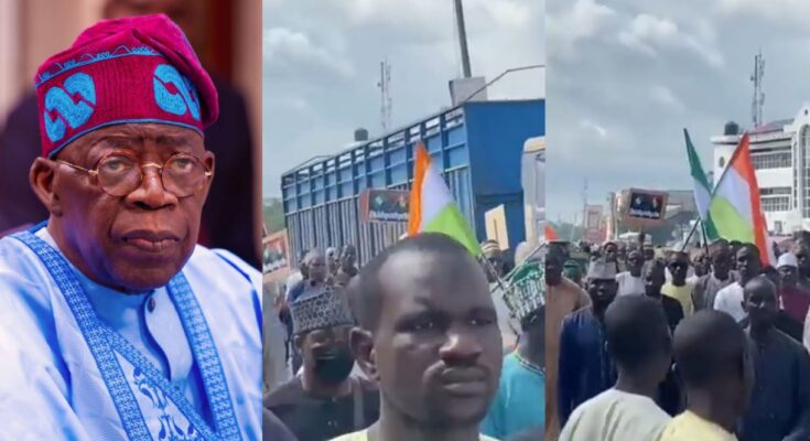 Nigerians protest in Kano against proposed military intervention following Niger Coup | Ikejabird.com