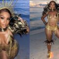 "You're a mother"- Netizens drag Actress, Osas Ighodaro over carnival attire |Ikejabird.com