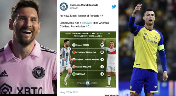 Messi surpass Ronaldo as footballer with most Guinness world records:ikejabird.com