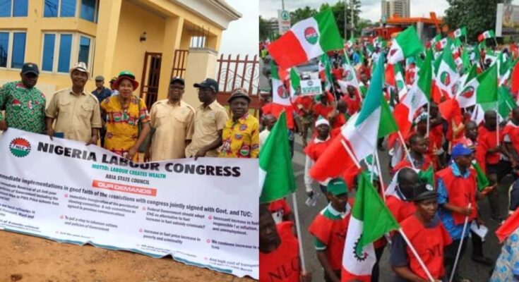 NLC, TUC, transport unions and ASUU protest against fuel subsidy removal in Umuahia | Ikejabird.com