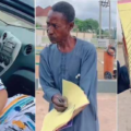 Nigerian man draws pretty lady inside car in just 5 minutes