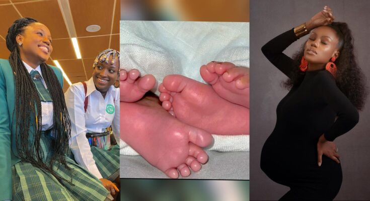 Elma Mbadiwe welcomes twins