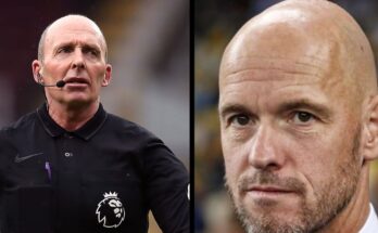VAR Controversy: Ten Hag and Mike Dean clash over disallowed goal in Manchester United vs Arsenal thriller:ikejabird.com
