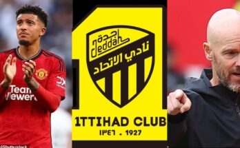 Jadon Sancho's transfer to Al Ettifaq sparks controversy amidst dispute with coach:ikejabird.com