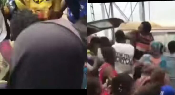 A  video has gone viral, in the trending video, Ibadan residents were seen looting a bus full of bag of rice.:ikejabird.com
