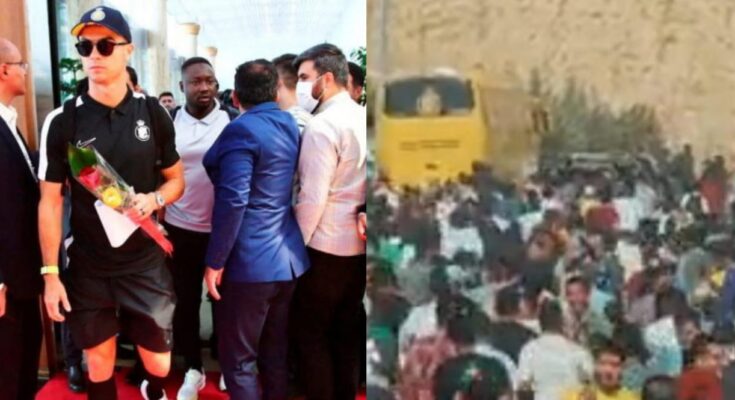 Iran Goes Wild for Ronaldo: Fans Chase Bus and Invade Hotel as Al-Nassr Gears Up to Face Persepolis!:ikejabird.com