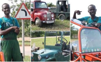 Ghanaian inventor builds impressive automobiles with scrap material