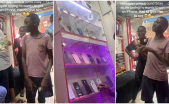 Nigerian boy with N200 asks for Gold iPhone