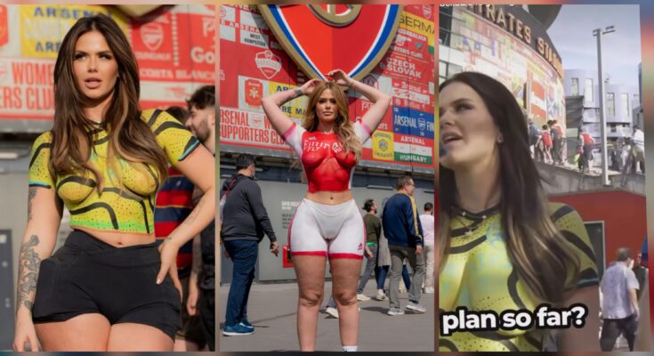 Naked Arsenal fan who watches game in body paint: ikejabird.com