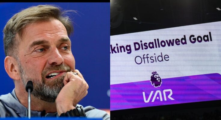 Jurgen Klopp demands Liverpool replay against Tottenham after VAR error:ikejabird.com