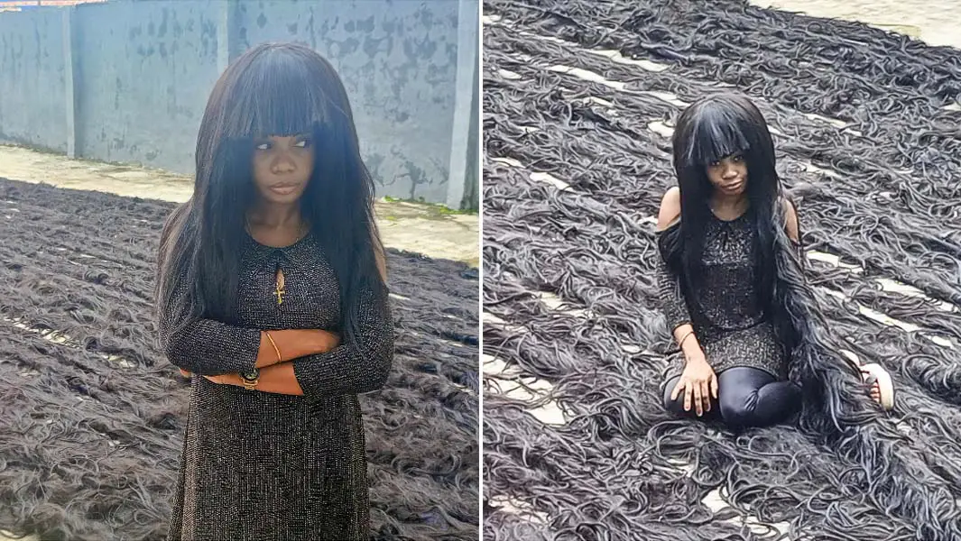 Nigerian Woman Sets Guinness World Record For Longest Handmade Wig Ikeja Bird 